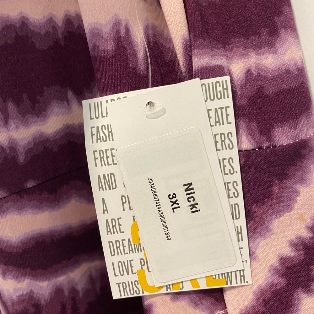 Lularoe 3x Tie-dye NWT Nicki Dress - Picture 4 of 4